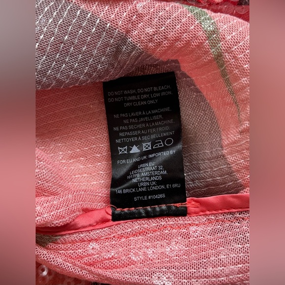 New Hutch Campbell Sequin Mini Cover Up Dress Pink - Picture 7 of 7